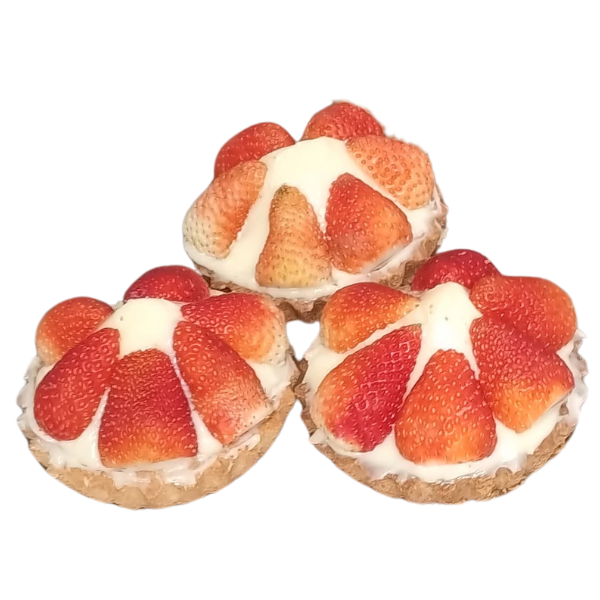 Tortelete Fatia Un Morango