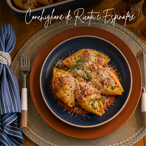 Conchiglione de Ricota e Espinafre