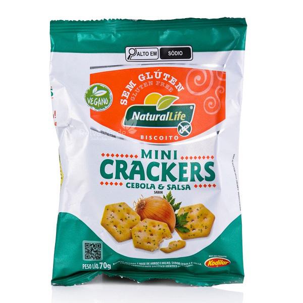 Bisc Mini Crackers Natural Life Ceb/Salsa S/G 70g