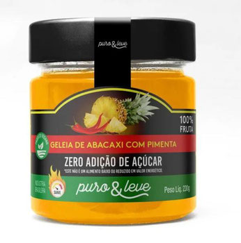 Geleia Veg Puro&leve Abacaxi C/Pim S/A 230g