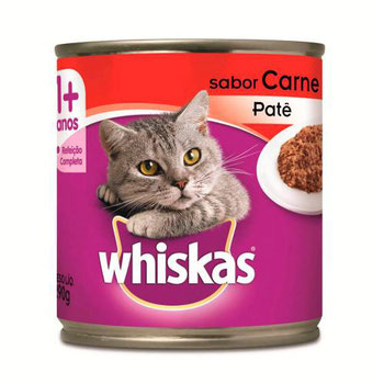 Racao Whiskas Pate Carne Lt 290g