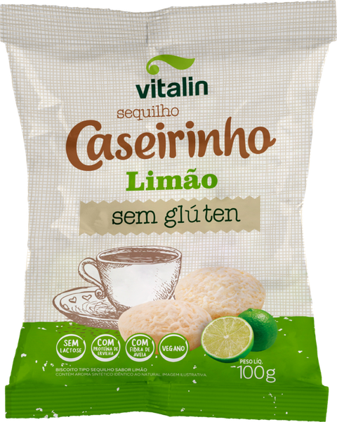 Sequilhinho Cas Vitalin S/Gluten Limao 100g