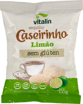 Sequilhinho Cas Vitalin S/Gluten Limao 100g