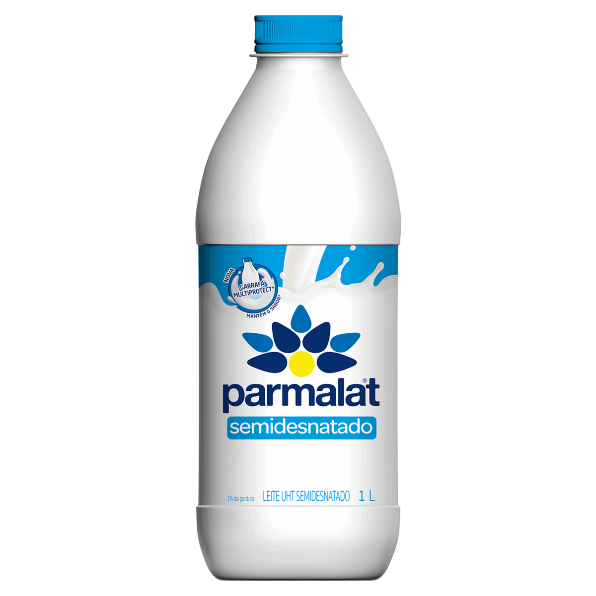 LEITE SEMI DESNATADO PARMALAT GARRAFA 1L