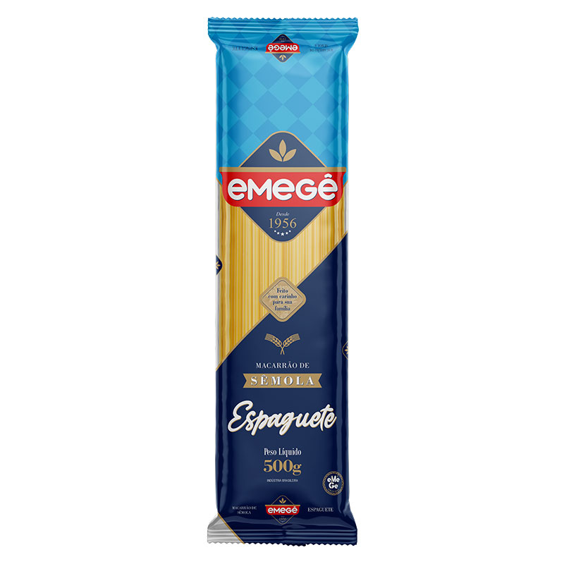 MACARRAO SEMOLA EMEGE ESPAGUETE 500G