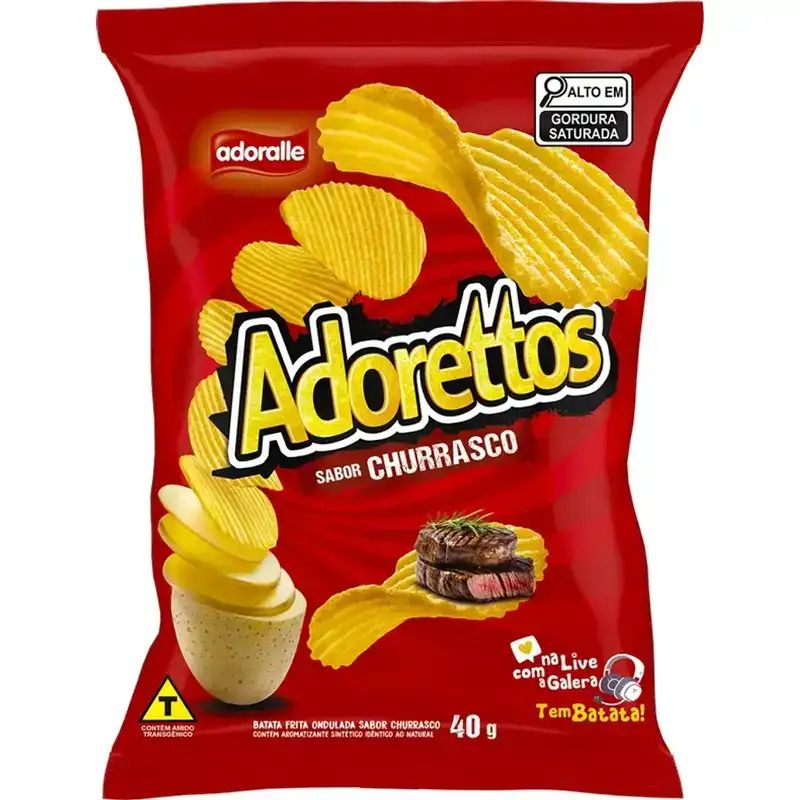 ADORETTOS BATATA FRITA OND CHURRASCO 40G