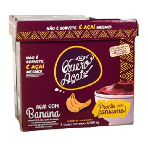 ACAI QUERO ACAI C/BANANA 2L 10