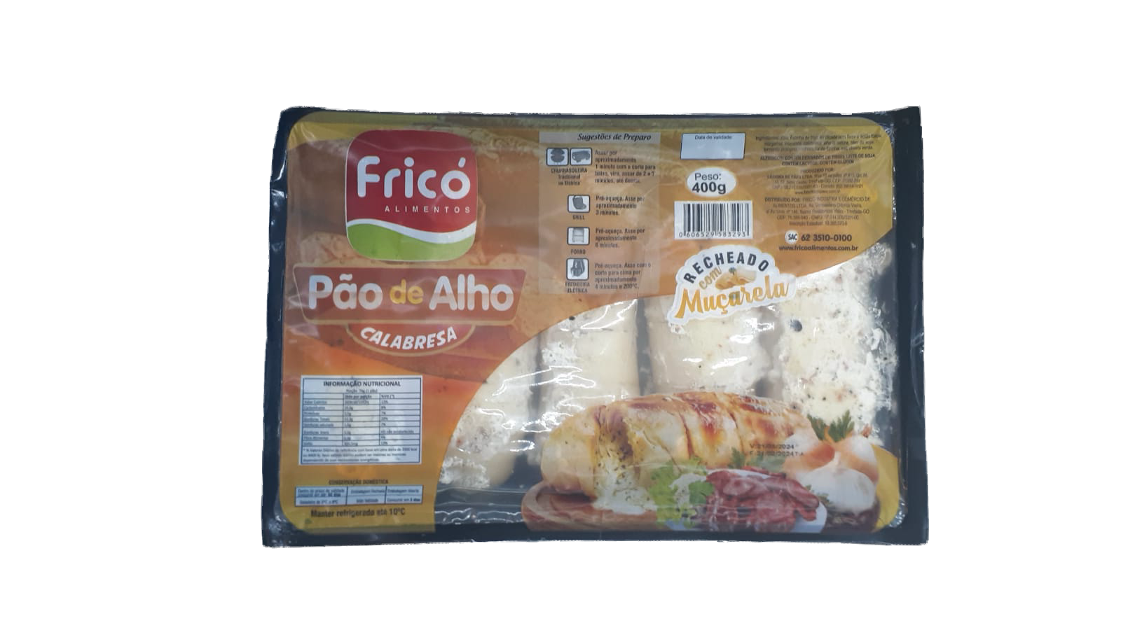 PAO ALHO FRICO CALABRESA 350G