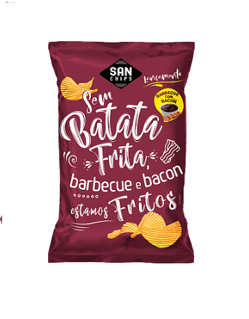 BATATA SAN CHIPS BARBE/BACON 40G