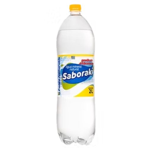 AGUA MINERAL COM GAS SABORAKI 2LT