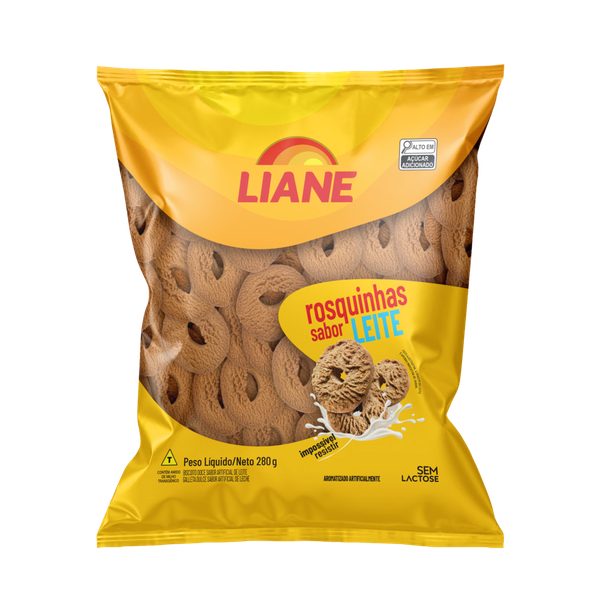 BISC LIANE ROSQ LEITE 280GR