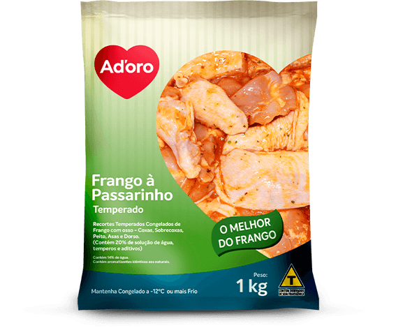 FRANGO PASSARINHO ADORO TEMP 1KG