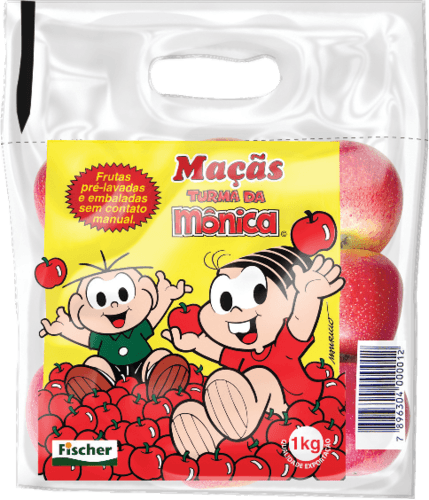 Maçã Gala Pacote Turma da Mônica Fischer 1kg