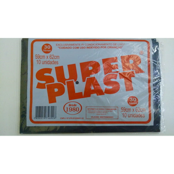 SACO LIXO SUPER PLAST 30LT