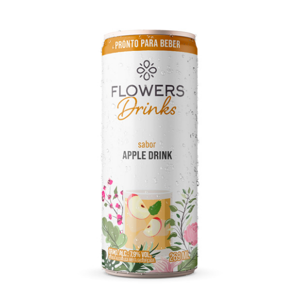 APPLE DRINK FLOWERS  269ML