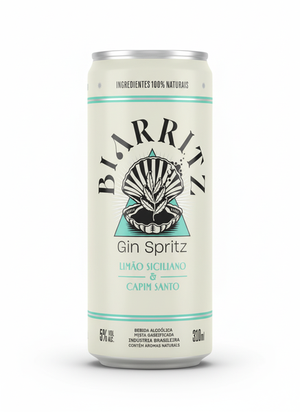 BIARRITZ SPRITZ LIMÃO E CAPIM LT 310ML