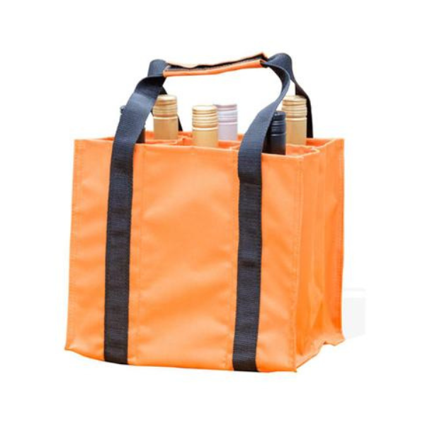 BOLSA 6 GARRAFAS BLOCK LARANJA
