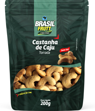 Castanha de Caju Torrada sem Sal 200gr - Brasil Frutt