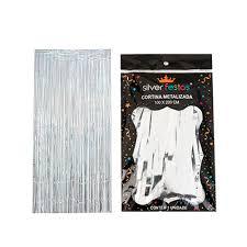 CORTINA METALIZADA PRATA 100X200CM