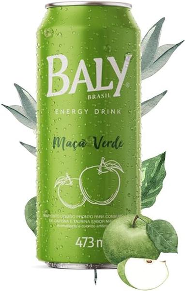 Energético Baly Energy Drink Maçã Verde Lata 473ml