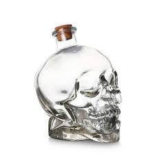 GARRAFA VIDRO CAVEIRA 750ML