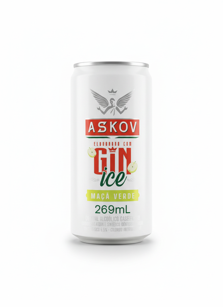 ICE ASKOV GIN MAÇA VERDE LT 269ML