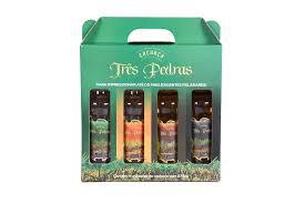 KIT CACHAÇA TRES PEDRAS 4 GRF 275ML