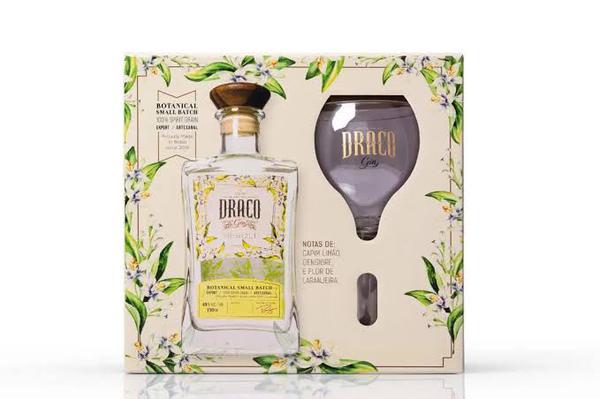 KIT GIN DRACO NEROLI 750ML + TACA PERS.