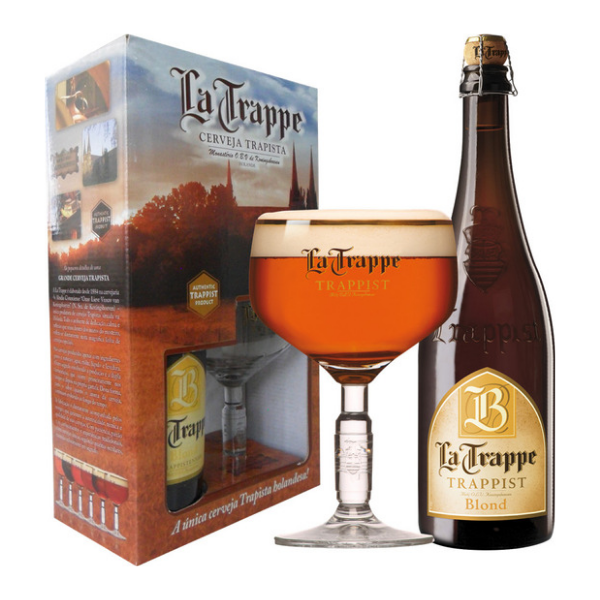 KIT LA TRAPPE BLOND 750ML + CALICE
