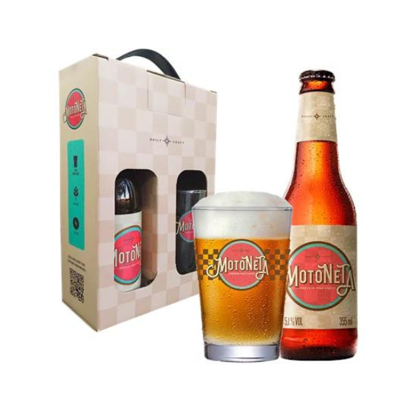 KIT MOTONETA 1 CERV 355ML + 1 COPO