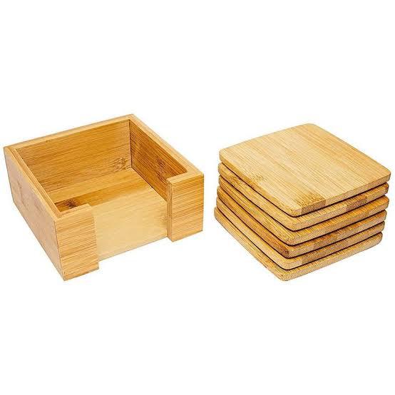 PORTA COPOS C/ SUPORTE MADEIRA