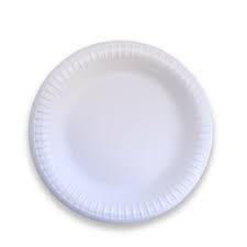 PRATO RASO 21CM BCO C/20UN