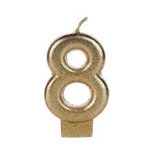 VELA DOURADA GLITTER N8