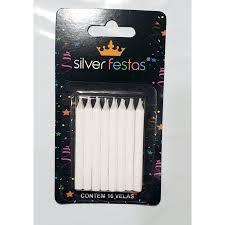 VELA PALITINHO LISA BRANCA PCT C/16 UN