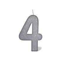 VELA PRATEADA GLITTER N4