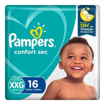 FRALDA PAMPERS CONF SEC XXG16