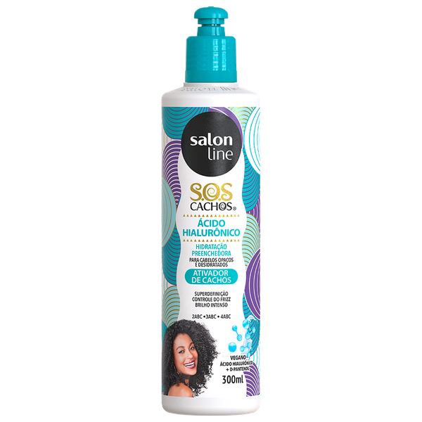 ATIVADOR CACHOS SALON LINE SOS HIALUR 300ML