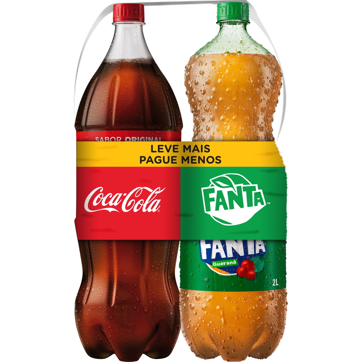 KIT COCA COLA+FANTA GUARANA 2LT