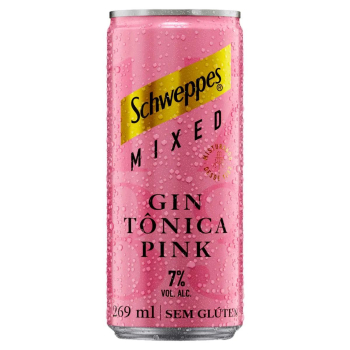 SCHWEPPES GIN TONICA PINK MIXED LT 269ML