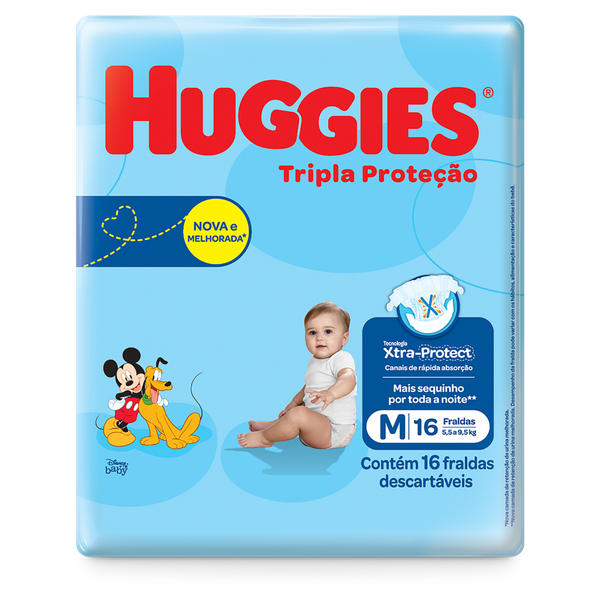 FRALDA HUGGIES T PROT JUMBINHO M16