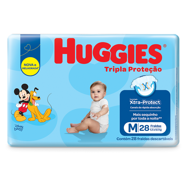 FRALDA HUGGIES T PROT M28