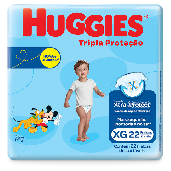 FRALDA HUGGIES T PROT XG22