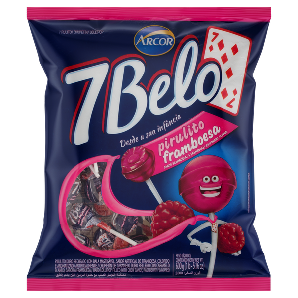 PIRULITO 7BELO FRAMBOESA 500GR