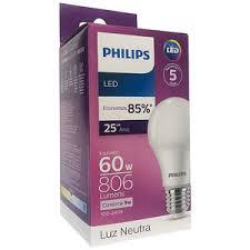 LAMP.LED PHILIPS 9W / 60W QUENTE - 1UN