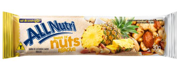 ALL NUTRI BARRA NUTS ABACAXI 30G