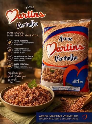 ARROZ VERMELHO MARTINS 1KG