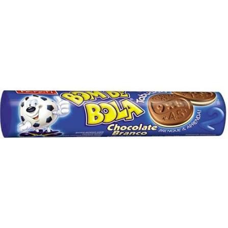 BISC RECHEADO BOM DE BOLA CHOC BRANCO 110G