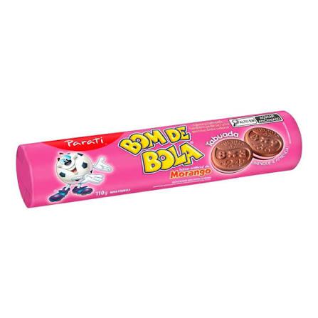 BISC RECHEADO BOM DE BOLA MORANGO 110G