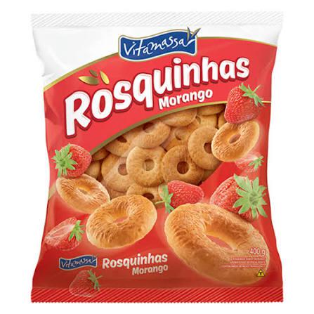 BISC ROSQ VITAMASSA MORANGO 280G