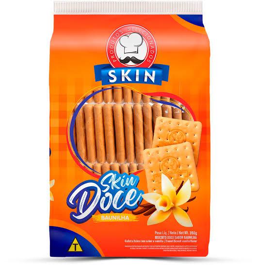 BOLACHA SKIN BAUNILHA 350G